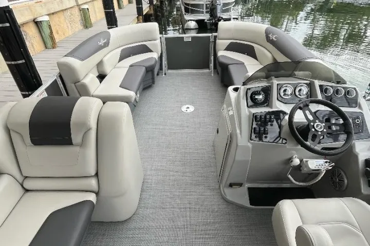 a row of parked motorcycles sitting on top of a car